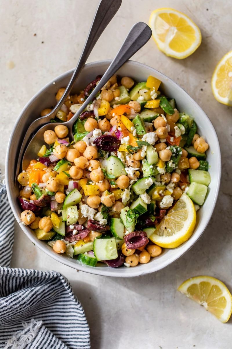 Chickpea Salad with Lemon Vinaigrette