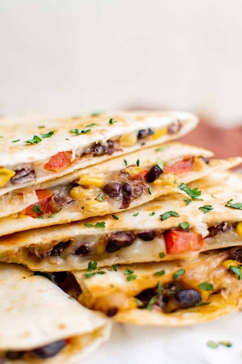 Quesadillas with Black Beans and Cheese