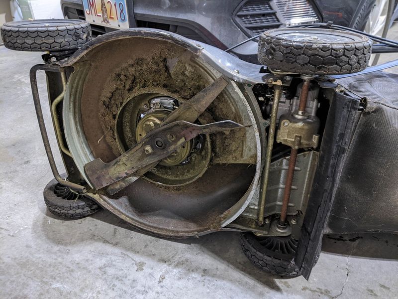 Bent Lawn Mower Blade