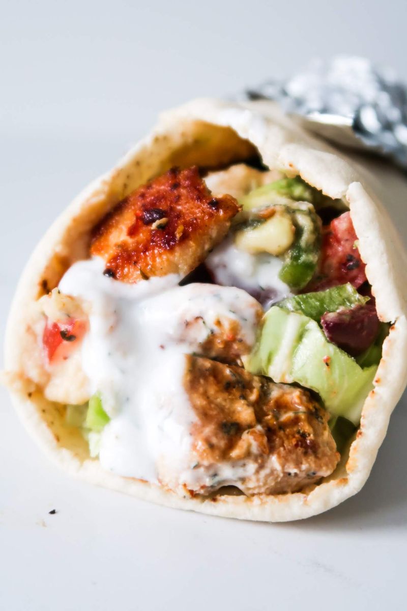 Mediterranean Chicken Wrap