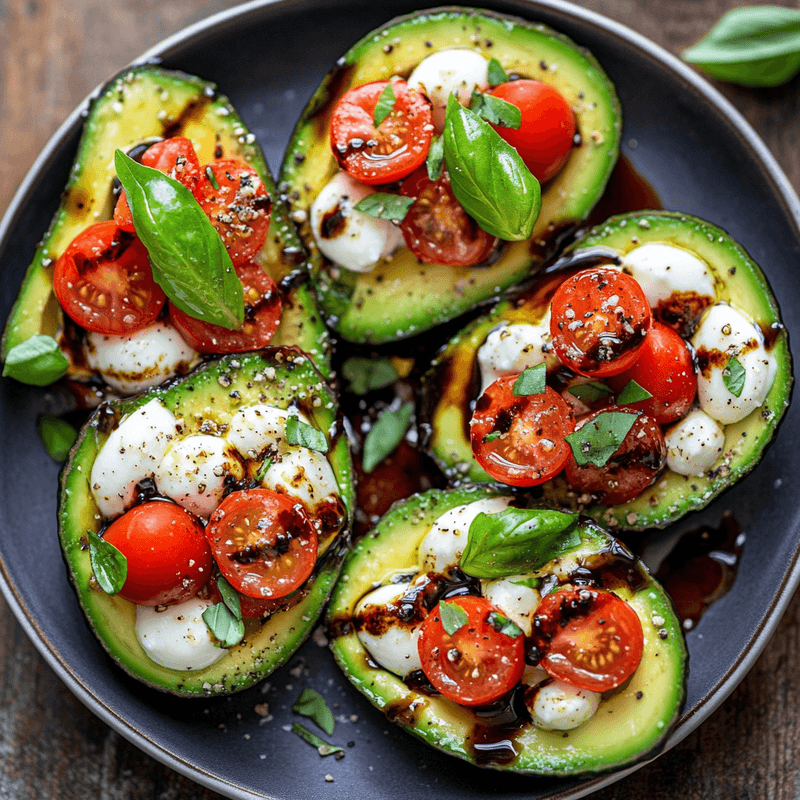 Caprese Stuffed Avocados