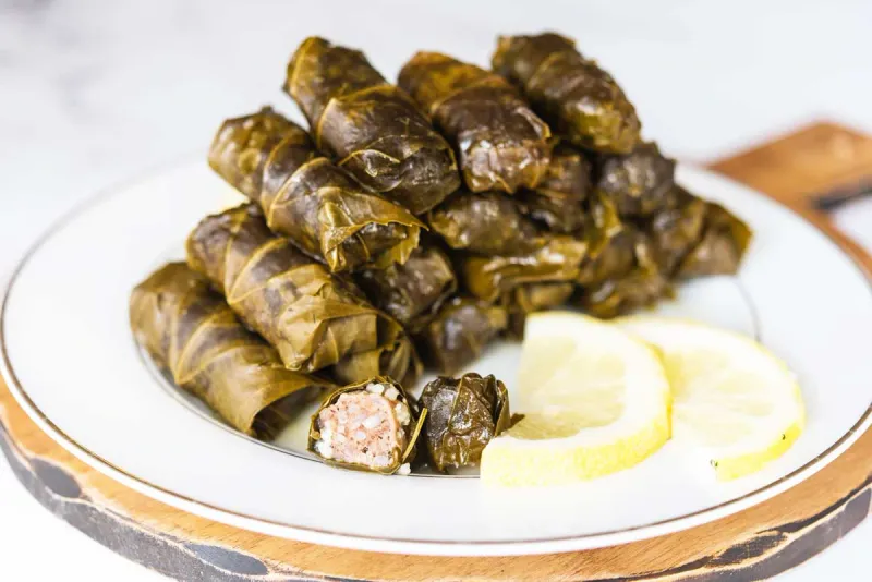 Stuffed Grape Leaves with Lamb