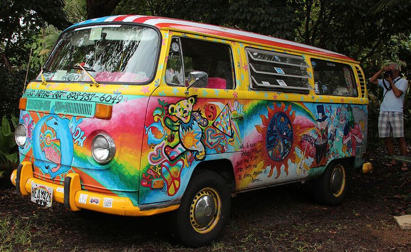 Traveling in a Volkswagen Bus