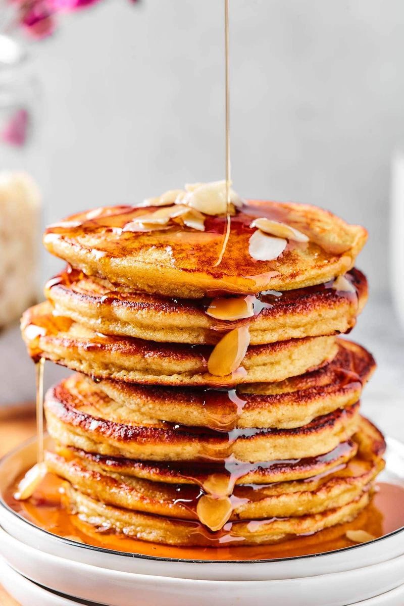 Almond Butter Banana Pancakes