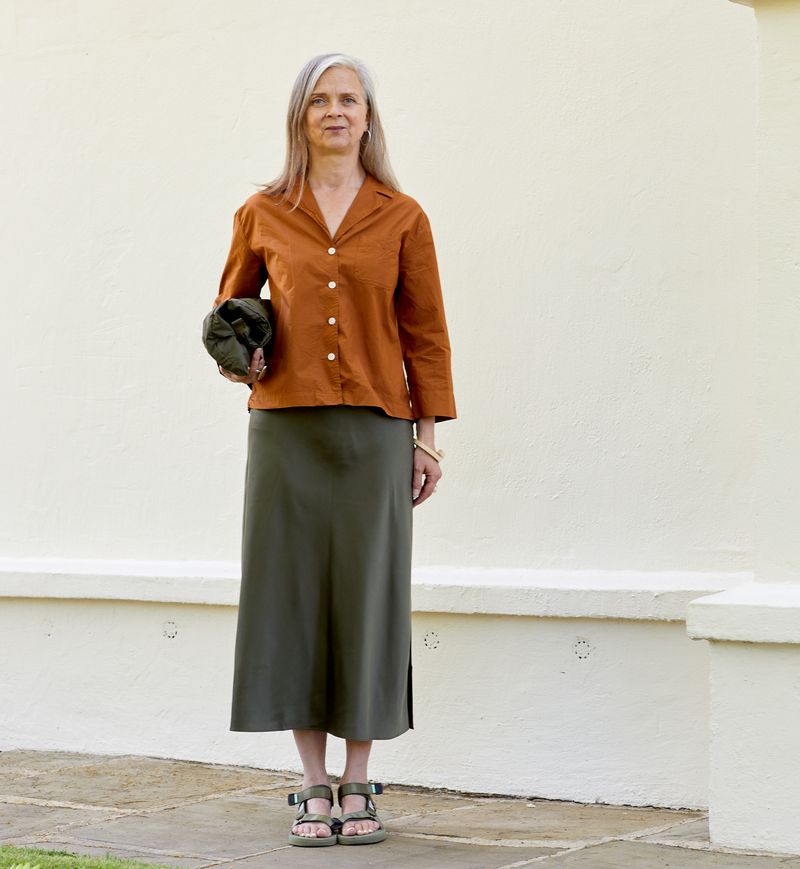 Beige and Olive
