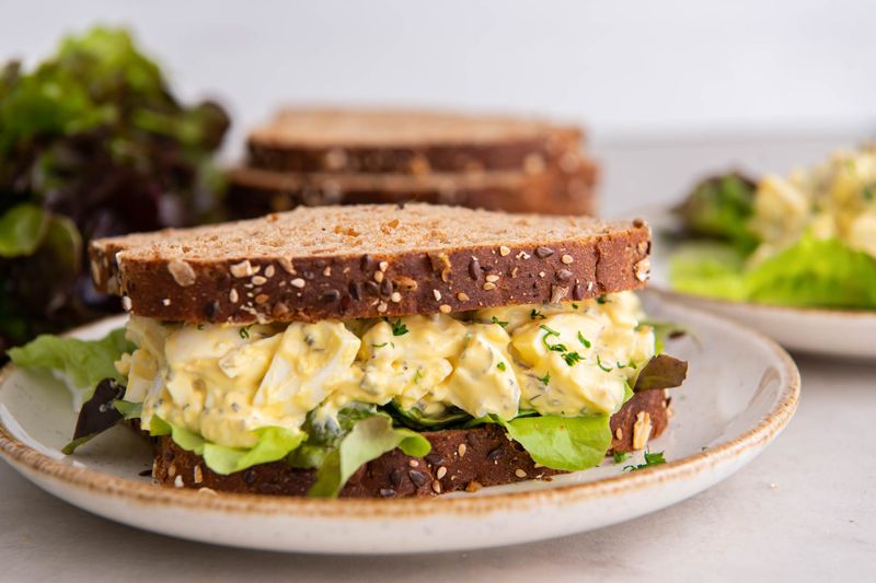 Egg and Olive Sandwich