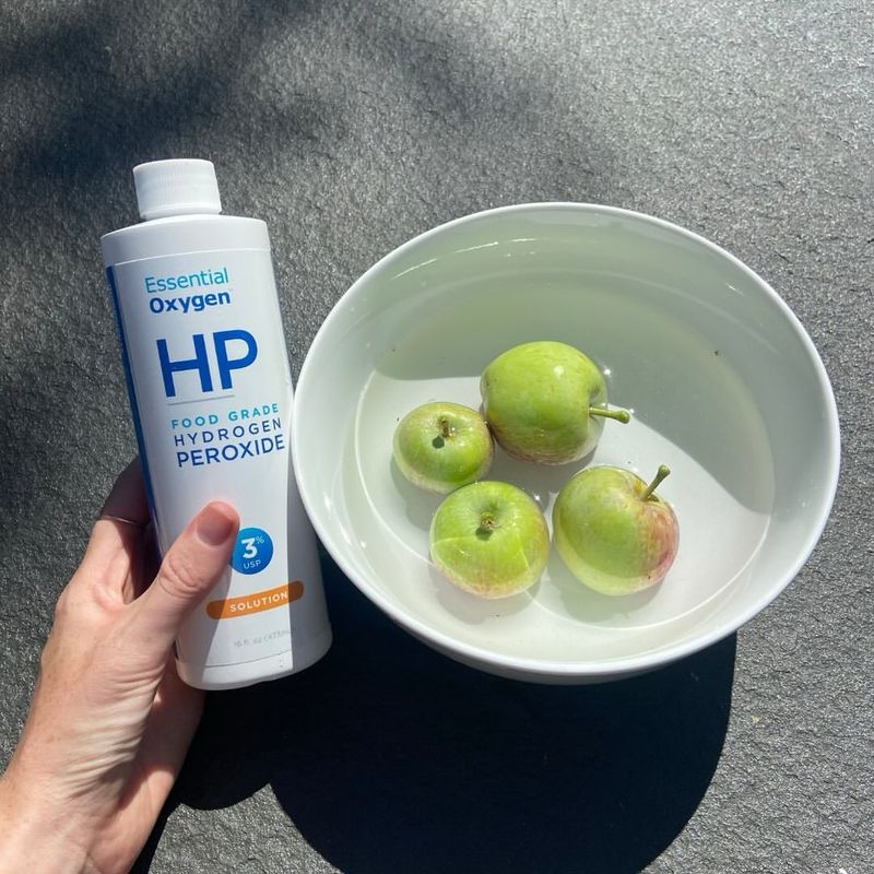 Hydrogen Peroxide Rinse