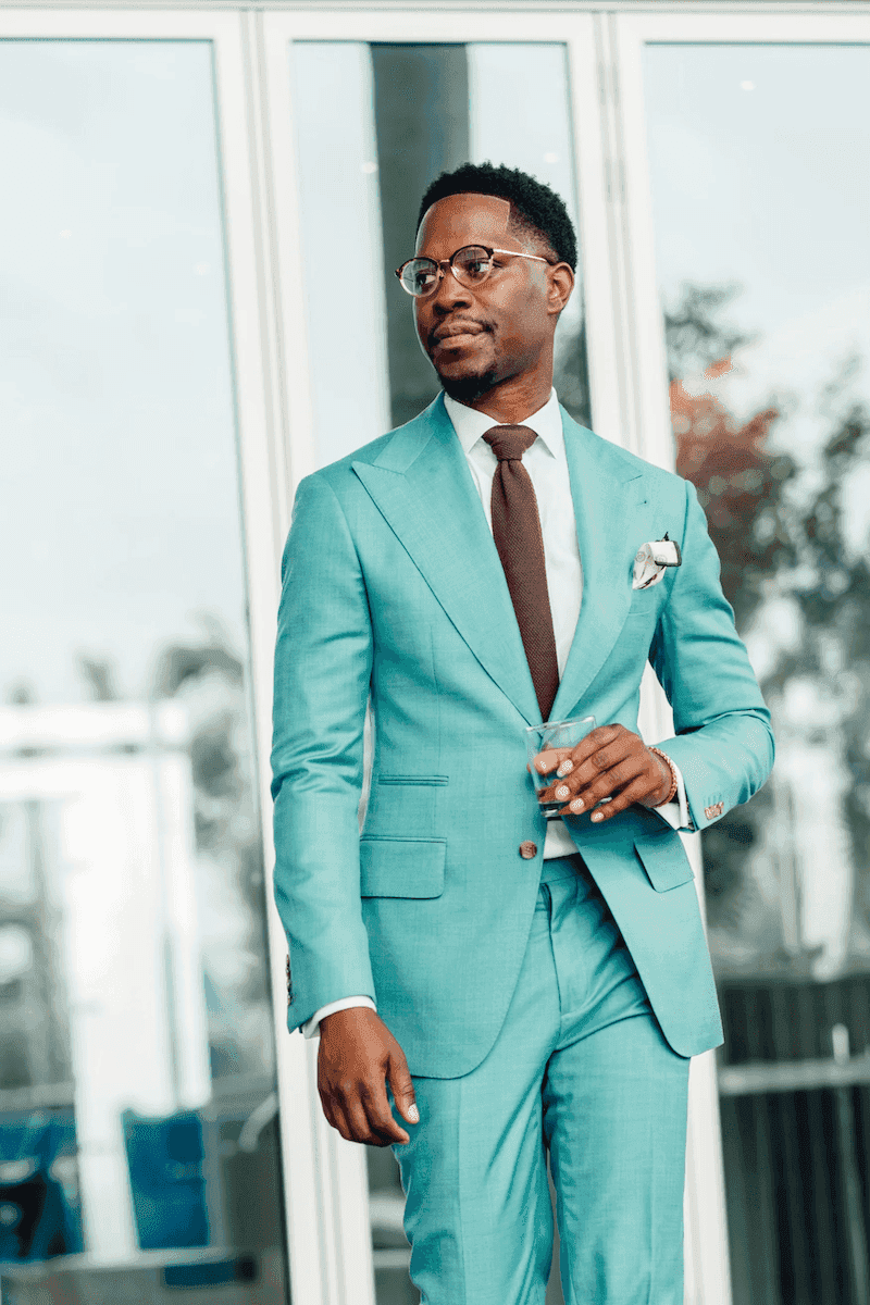 Teal and Brown