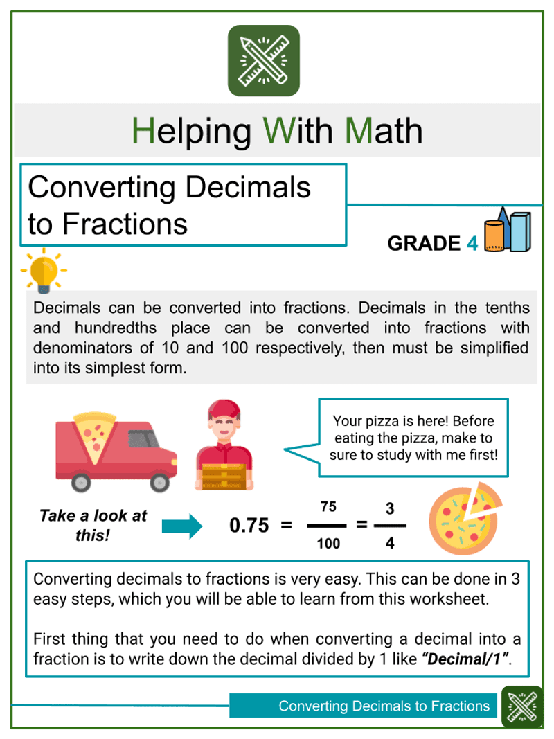 Math: Converting Decimals to Fractions