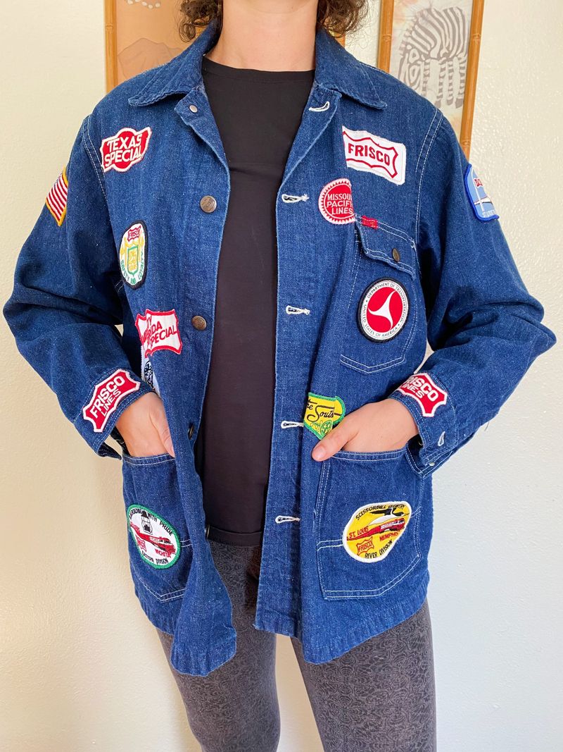 Denim Jackets with Excessive Patches