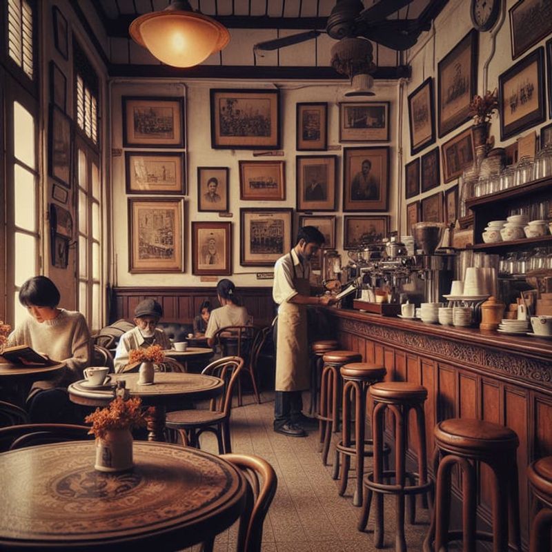 Romance at a Family-Owned Cafe