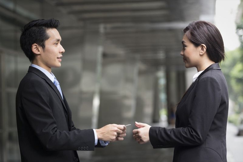 Exchanging Business Cards