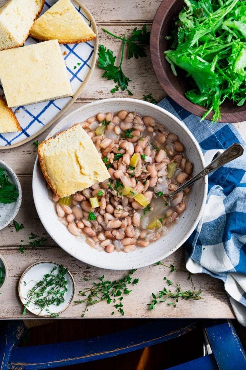 Cornbread and Beans