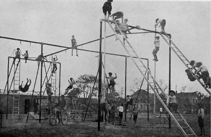 Playground Equipment on Hard Surfaces