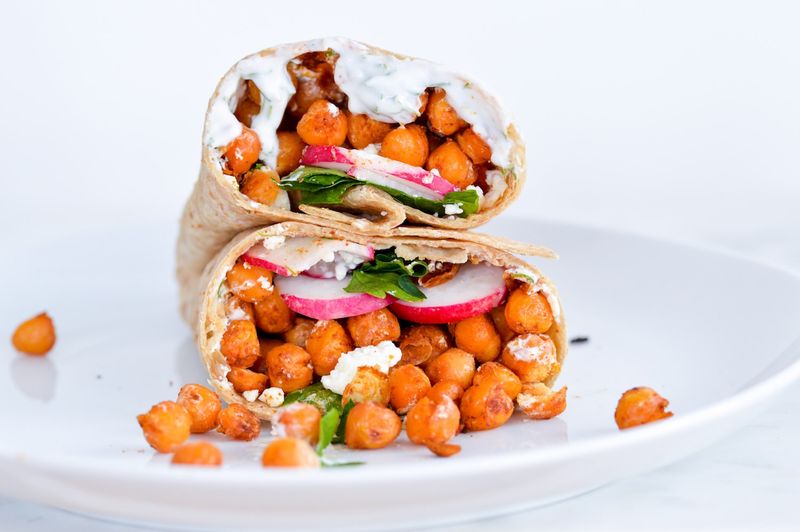 Spicy Chickpea Wraps