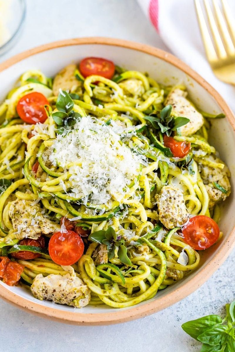Pesto Zucchini Noodles