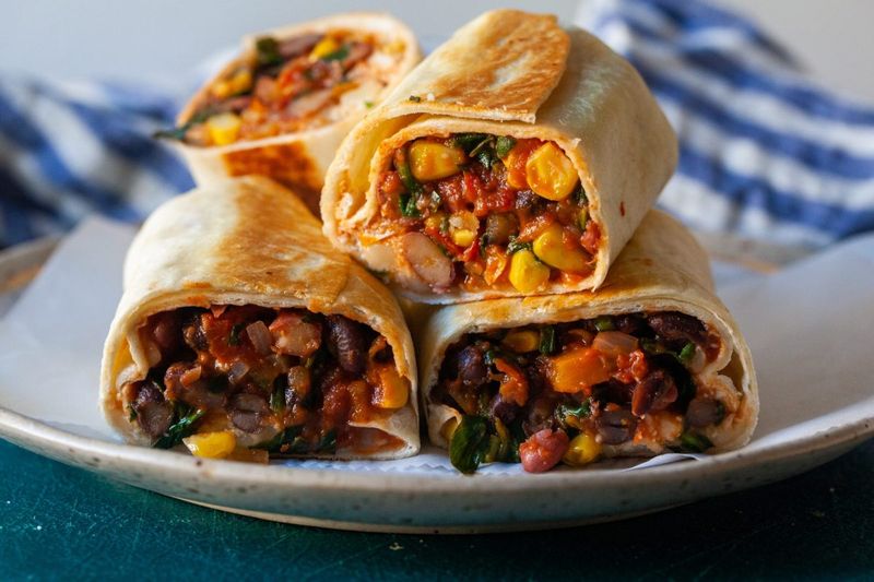 Spicy Black Bean Wrap
