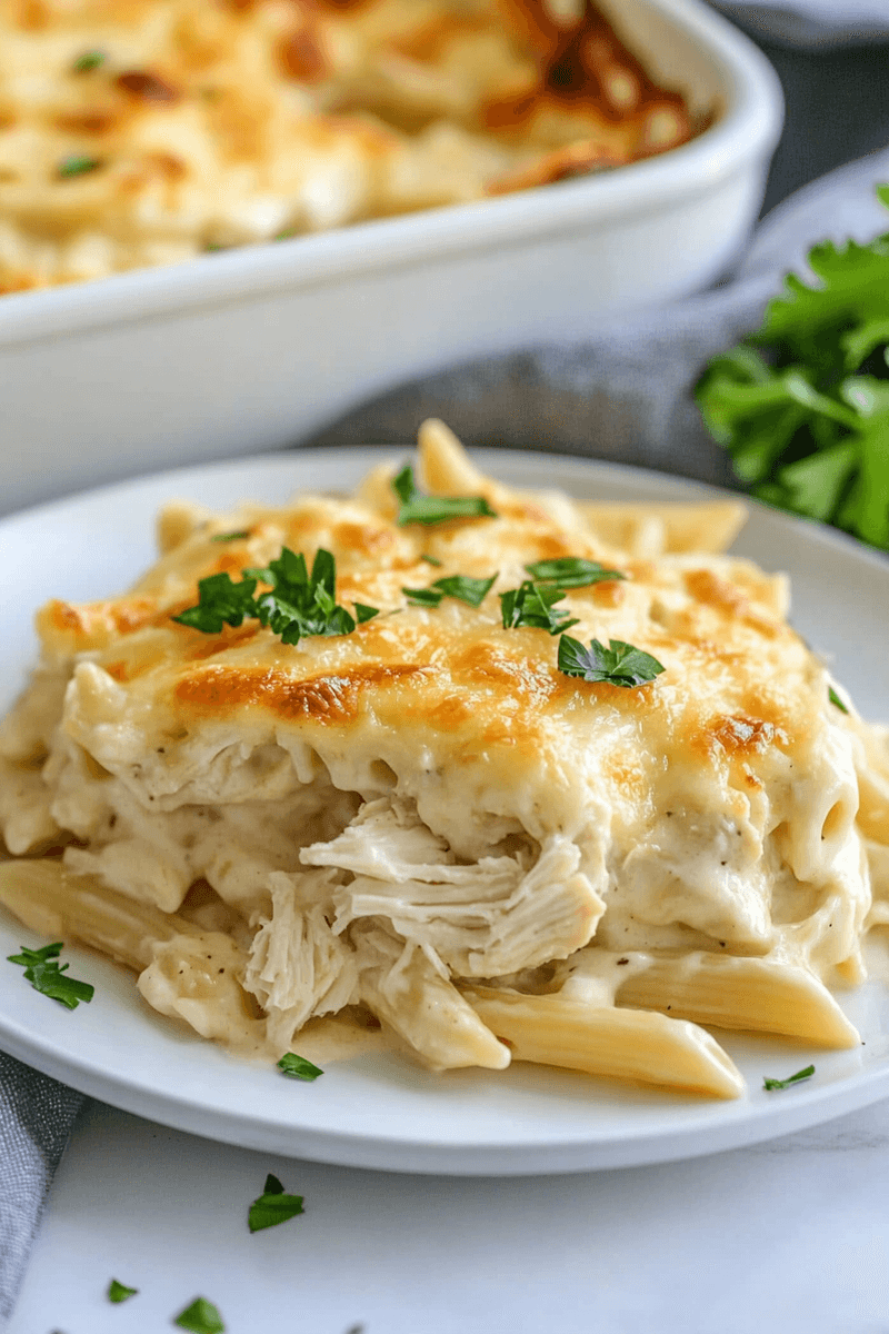 Chicken Alfredo Casserole
