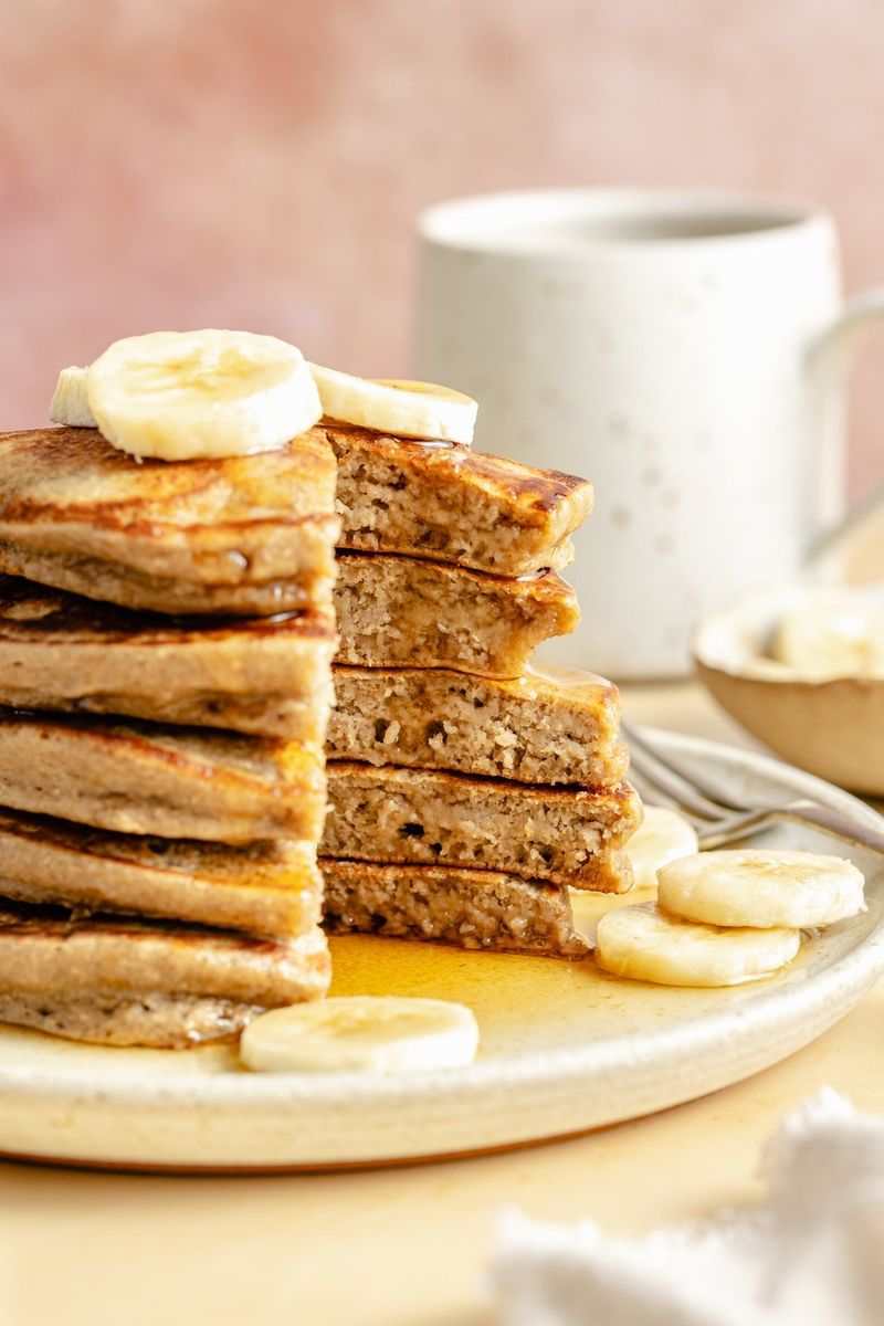 Banana Oat Pancakes