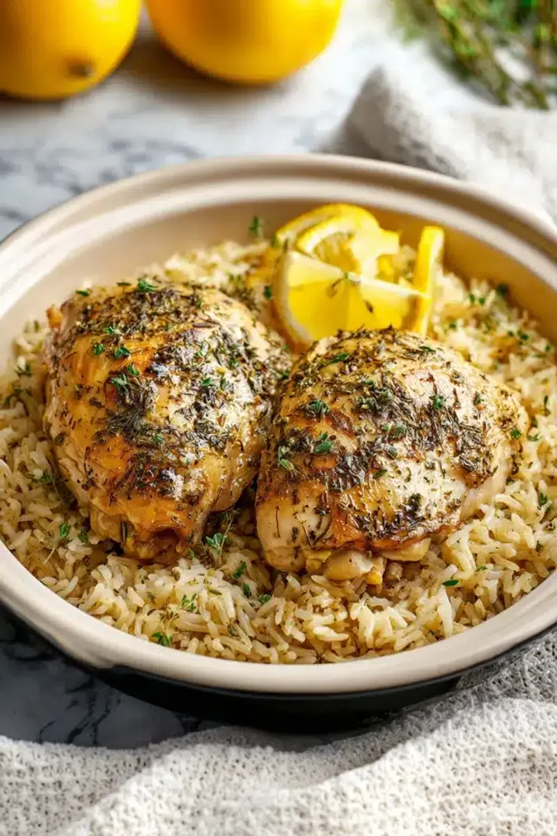 Lemon Herb Chicken and Rice