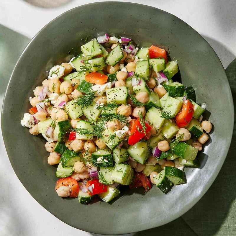 Chickpea Salad with Feta
