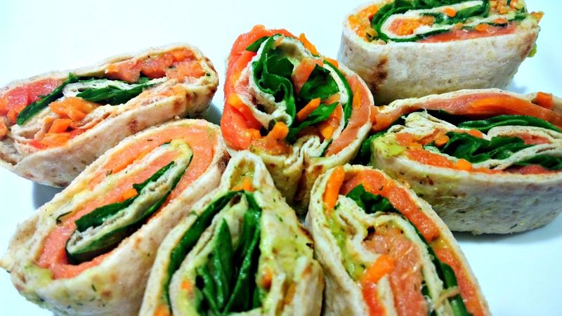 Smoked Salmon Wraps