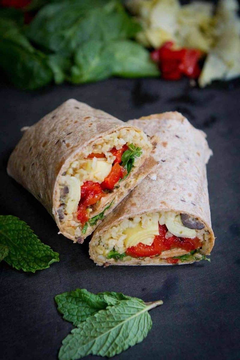 Mediterranean Veggie Wrap