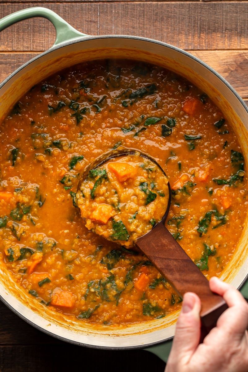 Lentil and Sweet Potato Soup