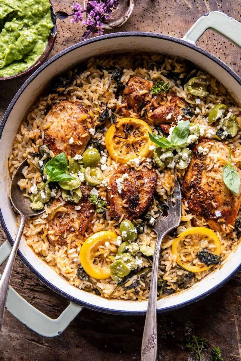 Greek Chicken and Rice