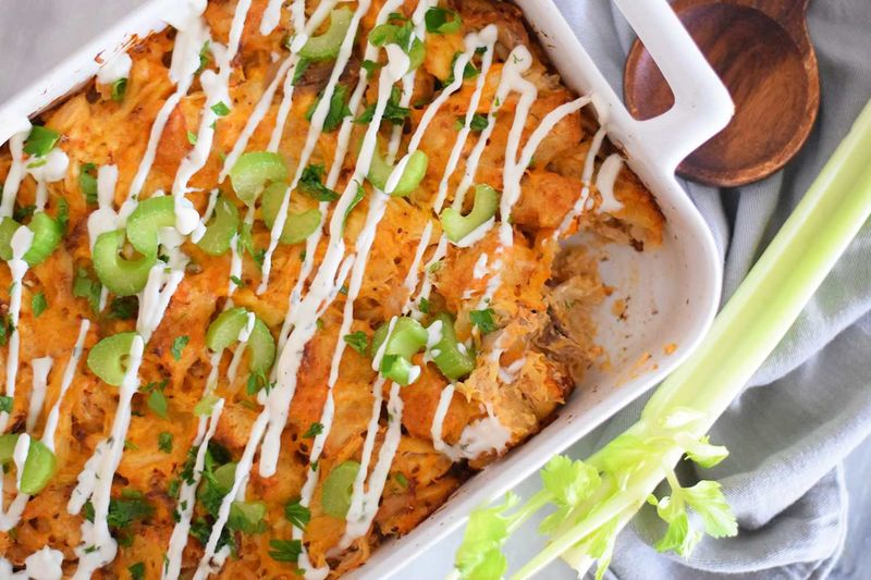 Buffalo Chicken Casserole