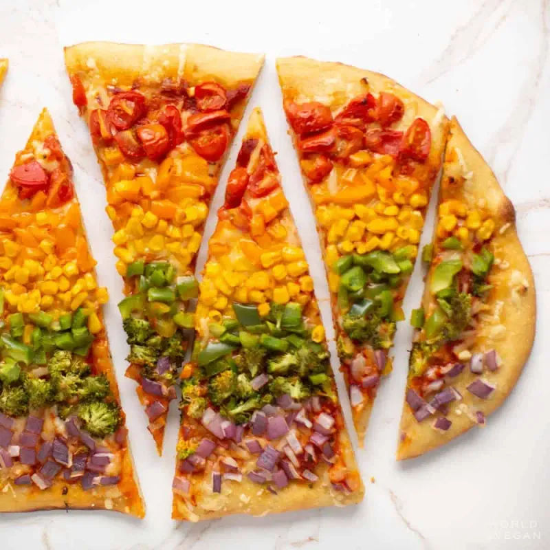 Rainbow Veggie Pizza