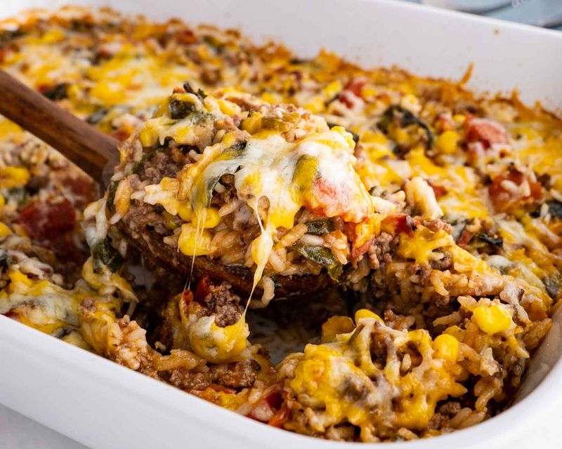 Mexican Beef and Rice Casserole