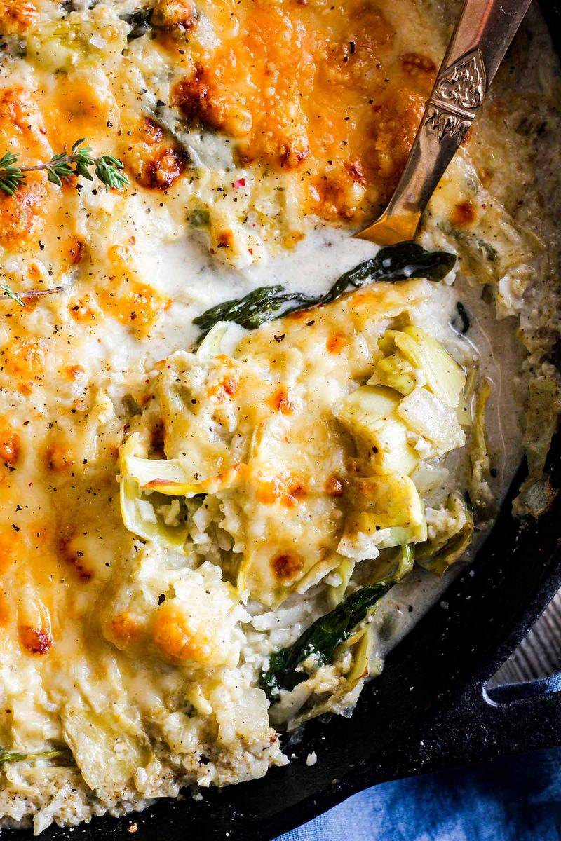 Spinach and Artichoke Casserole