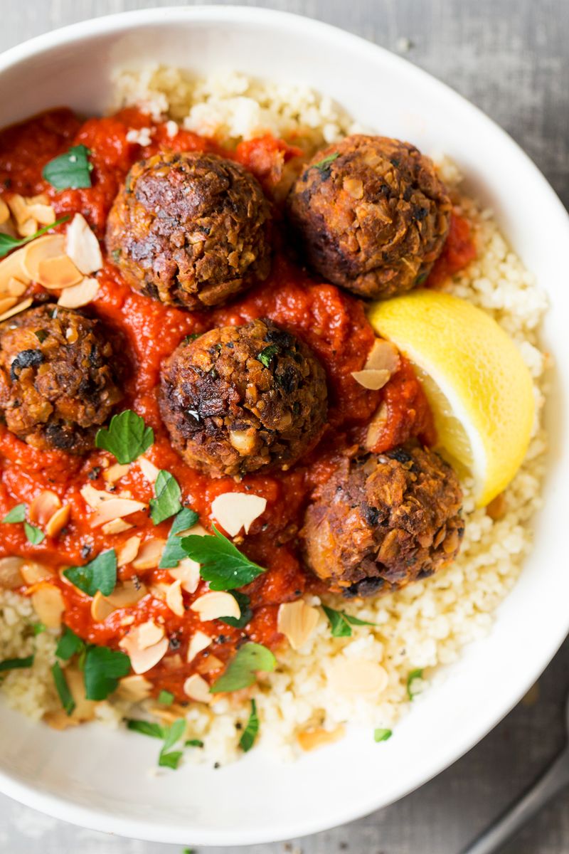 Spicy Moroccan Lentil Meatballs