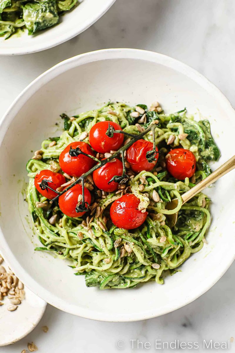 Zucchini Noodles with Pesto