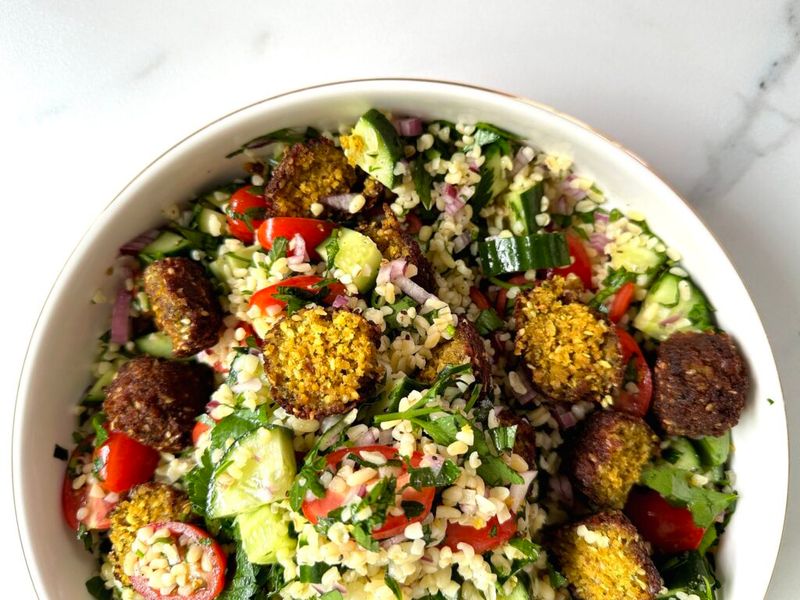 Middle Eastern Tabouleh with Falafel