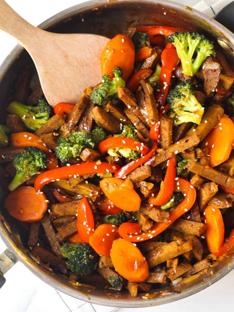 Seitan and Vegetable Stir-Fry