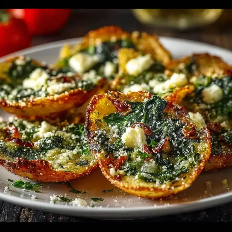 Lemon Zest Spinach Crisps
