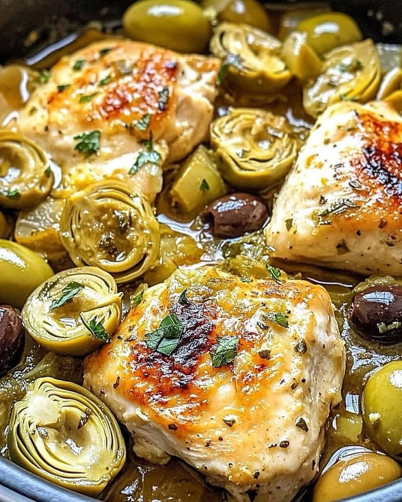 Olive and Artichoke Chicken Skillet