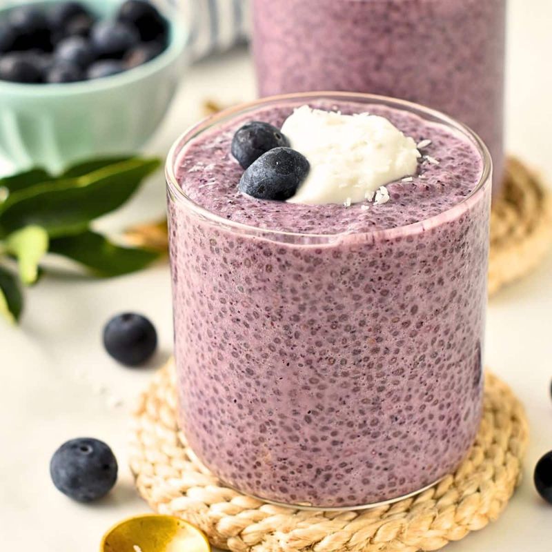 Blueberry Chia Seed Pudding