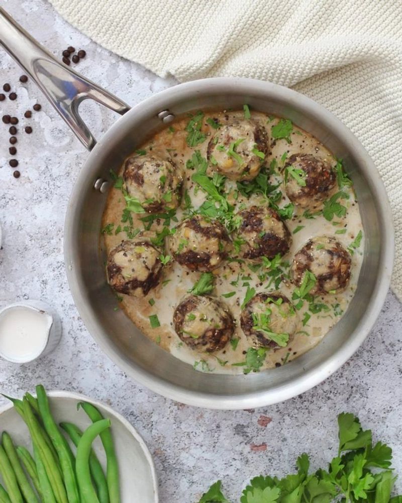 Mushroom Lentil Meatballs