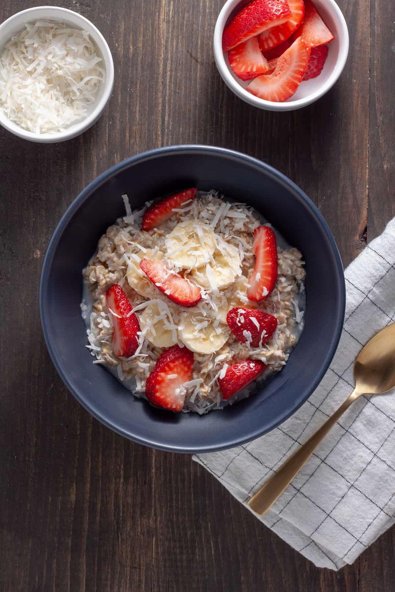 Coconut Milk and Berry Overnight Oats
