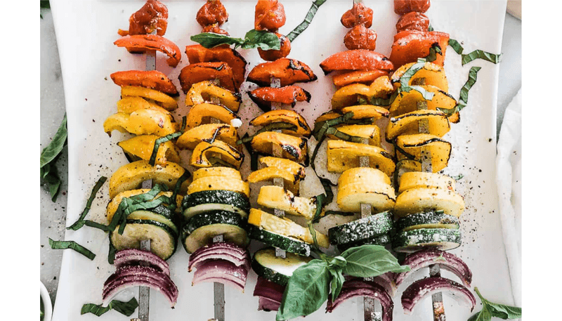 Rainbow Veggie Skewers