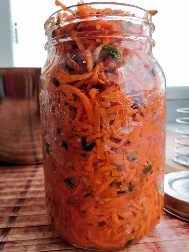 Crunchy Kimchi Carrots