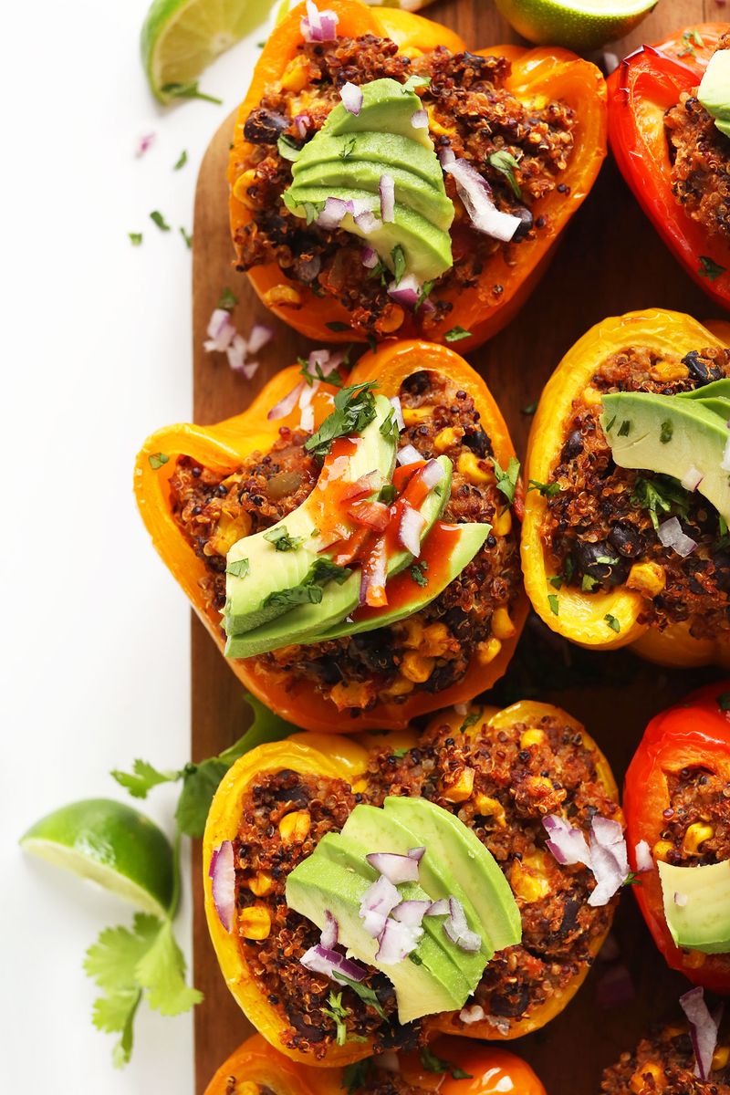 Quinoa-Stuffed Bell Peppers