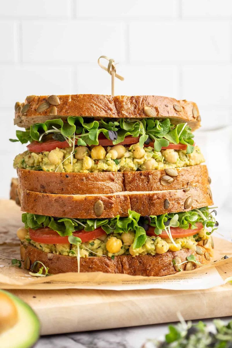 Chickpea & Avocado Sandwich