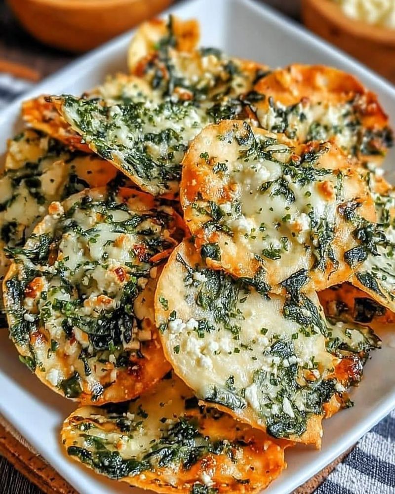 Classic Spinach Feta Crisps