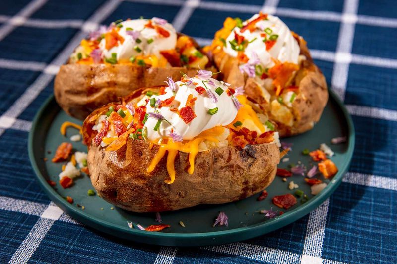 Baked Potato with Toppings