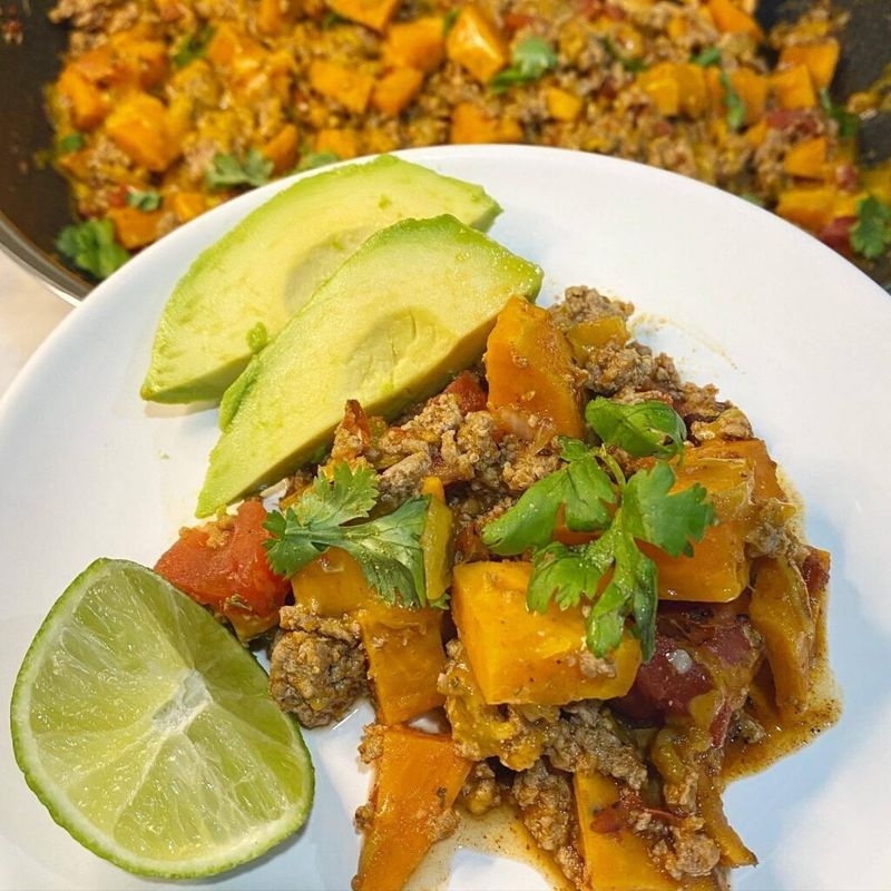 Turkey and Sweet Potato Skillet