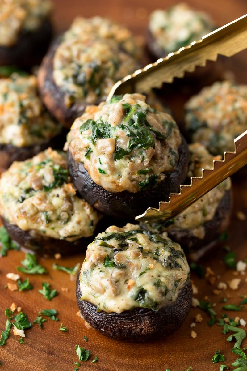 Stuffed Mushroom Caps